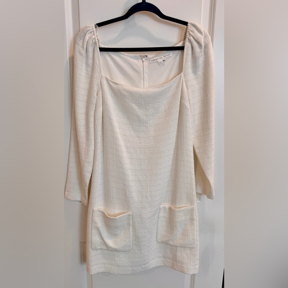 Veronica Beard White Long Sleeve Dress - Picture 2 of 4